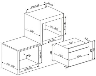 Микроволновая печь Smeg SF4309MX фото 2 в Екатеринбурге