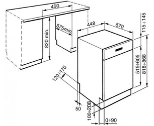 Посудомоечная машина Smeg PLA4525X фото 3 в Екатеринбурге
