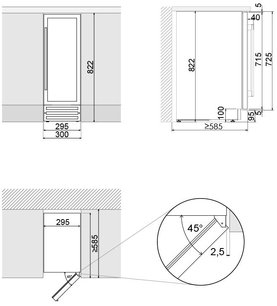 Встраиваемый винный шкаф Pando PVZB 30-16XR фото 4 в Екатеринбурге