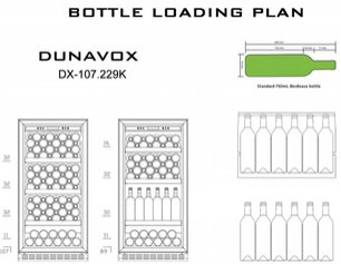Винный шкаф Dunavox DX-107.229K фото 3 в Екатеринбурге