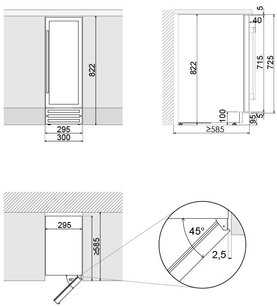 Встраиваемый винный шкаф Pando PVZB 30-16XL фото 4 в Екатеринбурге