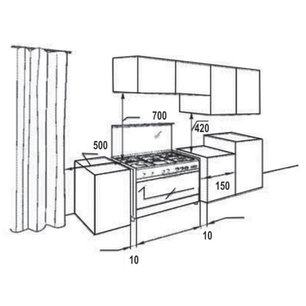 Газовая плита Korting CKE 68041 CRI фото 3 в Екатеринбурге