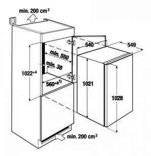 Встраиваемый холодильник Kuppersbusch IKE 1870-1 фото 2 в Екатеринбурге