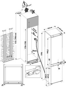 Встраиваемый холодильник Krona ZELLE RFR фото 3 в Екатеринбурге
