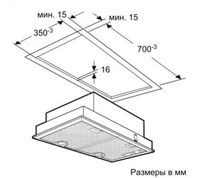 Встраиваемая вытяжка Neff D5855X1 фото 3 в Екатеринбурге