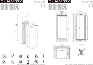 Винный шкаф Dunavox DAB-114.288DW.TO фото 4 в Екатеринбурге