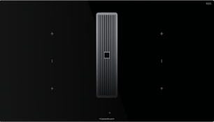 Индукционная варочная панель с вытяжкой Kuppersbusch KMI 9350.0 SR Silver Chrome фото в Екатеринбурге