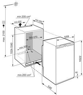 Встраиваемый холодильник Либхер IRe 4021 Plus фото 4 в Екатеринбурге Встраиваемый холодильник Liebherr IRe 4021 Plus фото 4 в Екатеринбурге