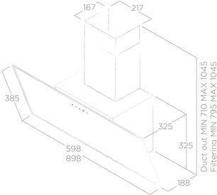 Вытяжка Элика SHIRE WH/A/90 фото 3 в Екатеринбурге Вытяжка Elica SHIRE WH/A/90 фото 3 в Екатеринбурге