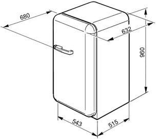 Холодильник Smeg FAB10HLIT фото 3 в Екатеринбурге