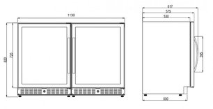 Винный шкаф Dometic E45FG Double Elegance фото 3 в Екатеринбурге