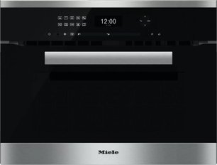 Компактный духовой шкаф с СВЧ Miele H6401BM CLST сталь фото в Екатеринбурге