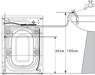 Стирально-сушильная машина Korting KWD 60DV107 Gr фото 4 в Екатеринбурге