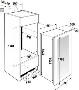 Встраиваемый холодильник для вина Kuppersbusch FWK 8850.0 S2 фото 4 в Екатеринбурге