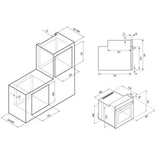 Электрический духовой шкаф KRONA MARMO 45 BL фото 3 в Екатеринбурге