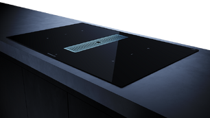 Индукционная варочная панель с вытяжкой Kuppersbusch KMI 8350.0 SR Stainless steel фото 3 в Екатеринбурге