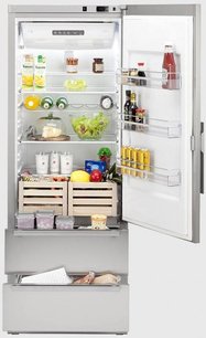 Холодильник с морозильной камерой Festivo 75 CF 75CF9411788 (черный/нержавеющая сталь) фото 2 в Екатеринбурге