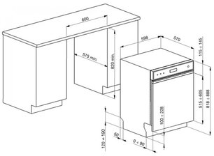 Посудомоечная машина Smeg PLA6442X2 фото 3 в Екатеринбурге