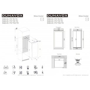 Винный шкаф Dunavox DAB-65.178TSS.TO фото 4 в Екатеринбурге