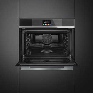 Компактный духовой шкаф с пароваркой Smeg SF4104VCN фото 3 в Екатеринбурге