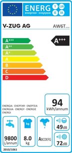 Стиральная машина V-ZUG AdoraWash V6000 AW6TWHC re фото 4 в Екатеринбурге
