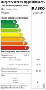 Духовой шкаф Asko OCS8664A фото 4 в Екатеринбурге