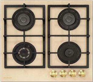 Газовая варочная панель Hyundai HHG 6434 BE фото в Екатеринбурге