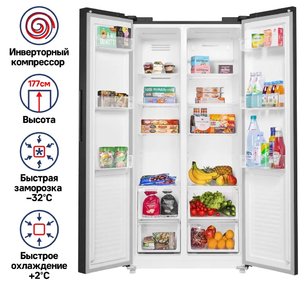 Холодильник Maunfeld MFF177NFBE фото 2 в Екатеринбурге