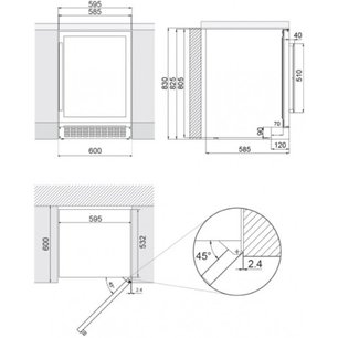 Встраиваемый винный шкаф Pando PVZB 60-46CRL фото 4 в Екатеринбурге