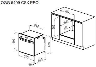 Духовой шкаф Кертинг OGG 5409 CSX PRO фото 4 в Екатеринбурге Духовой шкаф Korting OGG 5409 CSX PRO фото 4 в Екатеринбурге