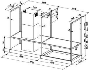Вытяжка Фабер T-SHELF EV8 BK MATT A180 фото 2 в Екатеринбурге Вытяжка Faber T-SHELF EV8 BK MATT A180 фото 2 в Екатеринбурге