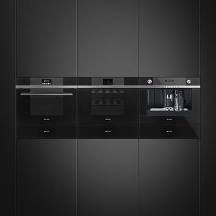 Компактный духовой шкаф с пароваркой Smeg SF4104VCN фото 4 в Екатеринбурге