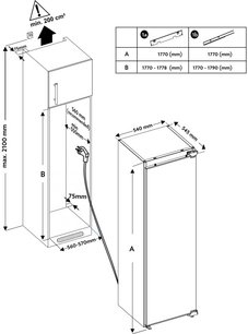 Встраиваемый морозильник Schaub Lorenz SLF E225WE фото 3 в Екатеринбурге