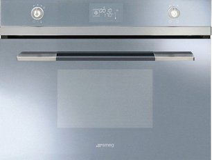 Компактный духовой шкаф с пароваркой Smeg SF4120VCS фото в Екатеринбурге