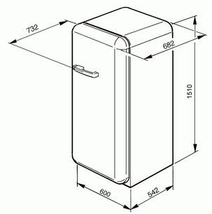 Холодильник Smeg FAB10HRIT фото 3 в Екатеринбурге