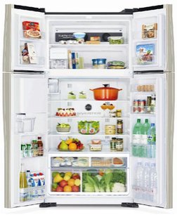 Холодильник Hitachi R-W722FPU1X GBK черное стекло фото 2 в Екатеринбурге