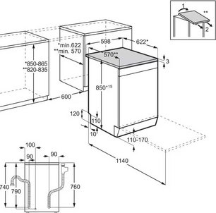 Посудомоечная машина Electrolux ESM48310SX фото 2 в Екатеринбурге