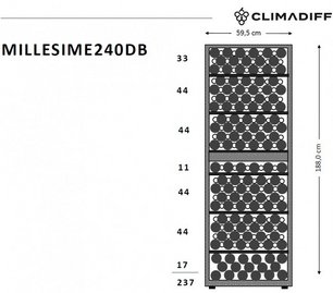 Винный шкаф CLIMADIFF MILLESIME240DB фото 2 в Екатеринбурге Винный шкаф CLIMADIFF MILLESIME240DB фото 2 в Екатеринбурге