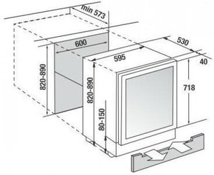 Встраиваемый холодильник для охлаждения вина Kuppersbusch FWKU 1800.0 S5 фото 4 в Екатеринбурге