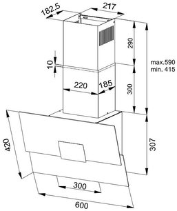 Вытяжка Кертинг KHC 66373 BXGN фото 4 в Екатеринбурге Вытяжка Korting KHC 66373 BXGN фото 4 в Екатеринбурге