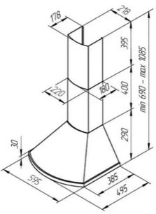 Вытяжка Kuppersberg BONA 60 B Bronze фото 4 в Екатеринбурге