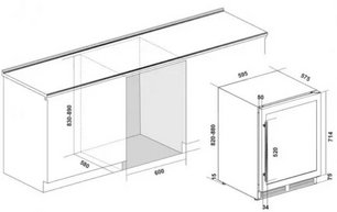 Винный шкаф Climadiff CLE51 фото 3 в Екатеринбурге