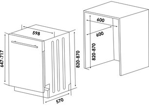 Встраиваемая посудомоечная машина Schaub Lorenz SLG VI6410 фото 2 в Екатеринбурге