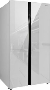 Холодильник Hyundai CS6503FV белое стекло фото 2 в Екатеринбурге