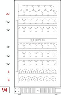 Винный шкаф Dunavox DX-94.270DCK фото 4 в Екатеринбурге