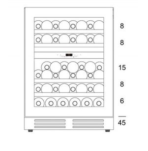 Винный шкаф Dunavox DAU-45.125DSS.TO фото 3 в Екатеринбурге