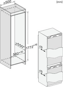 Встраиваемый холодильник Miele KFN 7774 C фото 3 в Екатеринбурге
