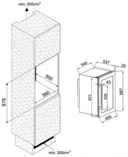 Винный шкаф Climadiff CLI45 фото 3 в Екатеринбурге
