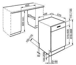 Посудомоечная машина Smeg PLA4645X7 фото 3 в Екатеринбурге
