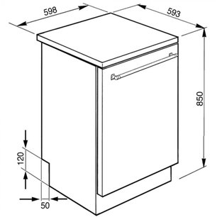 Посудомоечная машина Smeg LSA13X2 фото 3 в Екатеринбурге